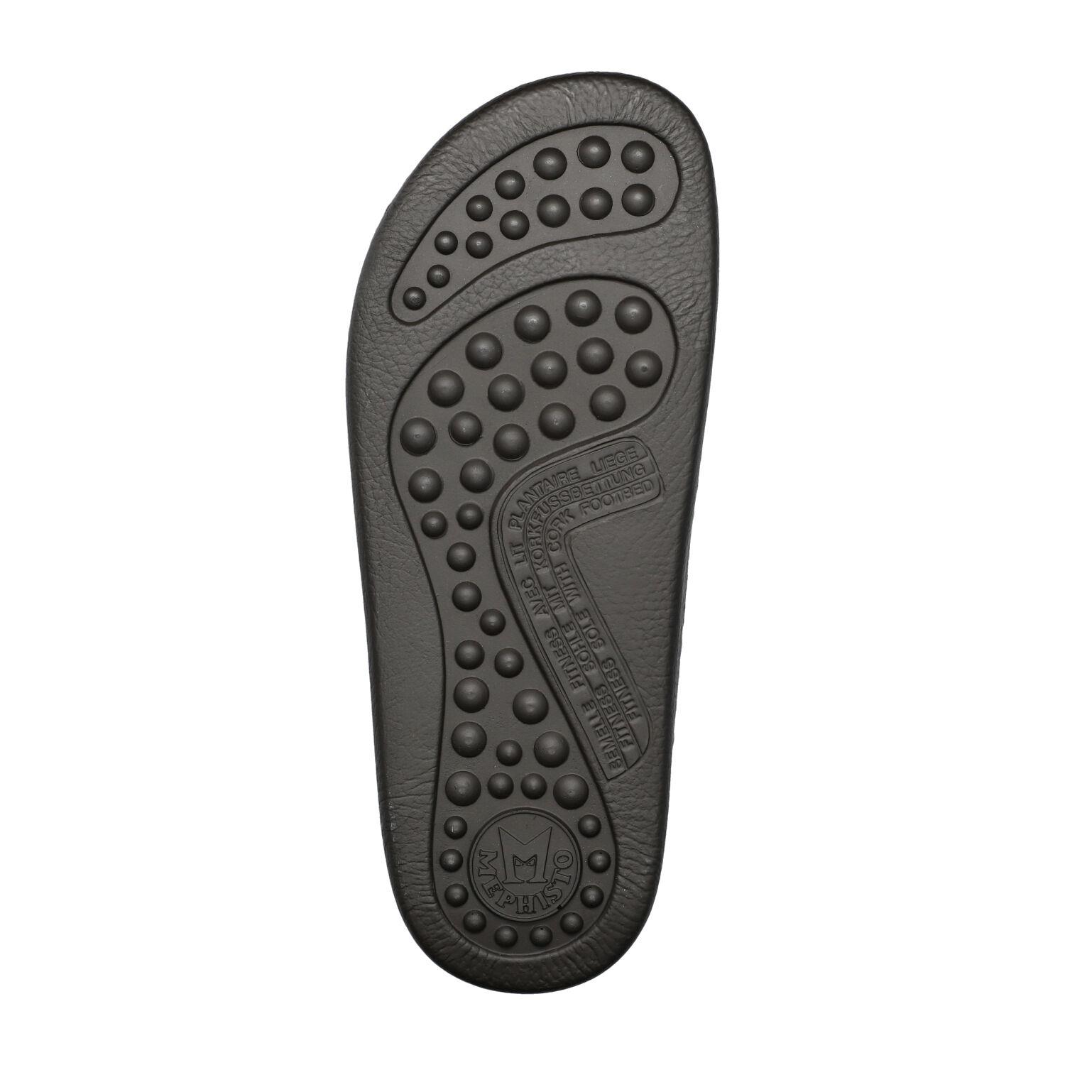 chaussons homme modèle James Cuir Texturé Brun moyen - Mephisto